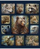 QT Fabrics Enchanted Forest Animal Panel Navy