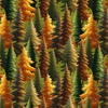 Blank Quilting Wilderness Song Forest Trees Green