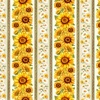 Timeless Treasures You Are My Sunshine Sunflower 11" Stripe Cream