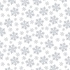 Henry Glass Quilters Flour VI Medium Snowflake White on White