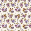 Marcus Fabrics Dandy Pansies Pansy Garden Cream