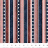 Northcott Stonehenge Stars and Stripes 13 Star Stripe Beige/Multi