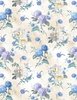 Wilmington Prints Morning Blooms Floral Toss Cream