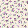 Marcus Fabrics Pretty Purple Petals Little Blooms Cream