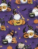 Wilmington Prints The Boo Crew Scenic Gnomes Purple