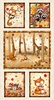 P&B Textiles Fall Friends Forest Friends Blocks Panel