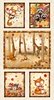 P&B Textiles Fall Friends Forest Friends Blocks Panel