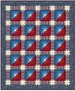 Log Cabins with Star Sashing Quilt Pattern