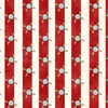 Henry Glass Pocketful of Posies Stripes Cream Red