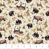 Northcott Naturescapes Wilderness Tossed Animals Beige/Multi