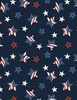 Wilmington Prints Stars of Valor Star Toss Navy