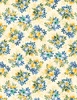 Wilmington Prints Sunlit Serenade Tossed Bouquets Light Yellow