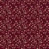 QT Fabrics Oxford Archival Flower with Dotted Scroll Brick