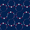 Andover Fabrics Stars and Stripes Loopy Stars Navy