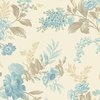 Andover Fabrics Sewing Bird Bed of Roses Linen