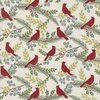 Moda Winter Friends Cardinals in the Tree Snowy White