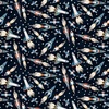 Henry Glass Milky Way Tossed Stars Navy