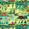 Windham Fabrics Wild North The Great Outdoors Teal