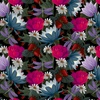 Henry Glass Serenade Floral Black