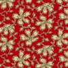Andover Fabrics Carolina Vermicular Floral Red