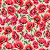 Michael Miller Fabrics What's Poppin Flaming Flowers Beige