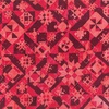 Northcott Banyan Batiks Quilt Inspired Borders Double Quilt Block Lipstick