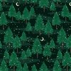 Studio E Fabrics Beneath the Stars Night Time Trees Forest Green
