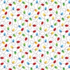 Benartex Country Christmas Holly Jolly Lights White
