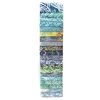 Flutter Turquoise and Aqua Strip Roll by Northcott Banyan Batiks