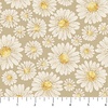 Figo Fabrics Tiny Waddles Daisies Green