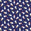 Studio E Fabrics A Day in the Woods Tossed Snowmen Deep Blue