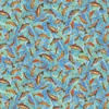 P&B Textiles Bear in Mind Tossed Fish Blue/Green