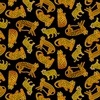 Clothworks Earth Song Leopards Black