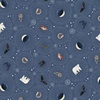 P&B Textiles Celestial Seasons Cosmic Bursts Dark Blue
