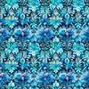 QT Fabrics Fantasia Decorative Floral Turquoise