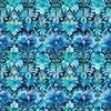 QT Fabrics Fantasia Decorative Floral Turquoise