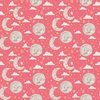Riley Blake Designs Baby Girl Flannel Moon and Stars Dark Pink