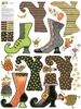 Riley Blake Designs Ghoul Friends Witches' Boots Felt Panel