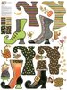 Riley Blake Designs Ghoul Friends Witches' Boots Felt Panel