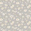 Clothworks Daisy Field Daisies and Bees Gray