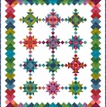 Chroma Shuffle (White) Block of the Month - REGISTRATION