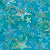 Hoffman Fabrics Along the Shores Batik Starfish Seasalt