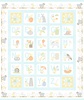 Maywood Studio Little Chicks Flannel Alphabet Panel Aqua