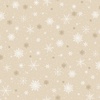 P&B Textiles Believe Snowflake Allover Neutral Tan