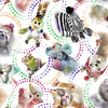 3 Wishes Fabric Road Trippin Tossed Animals White