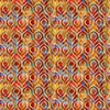 In the Beginning Fabrics Halcyon ll Geometric Peacock Orange