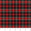 Northcott Winter Song Plaid Black/Red