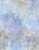 Wilmington Prints Del Mar Batiks Palm Frond Blue/Tan
