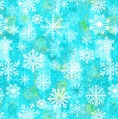 Studio E Fabrics Snowburst 108 Inch Wide Backing Fabric Snowflake Toss Caribbean