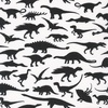 Robert Kaufman Fabrics Alphabetosaurus Dinosaurs Black